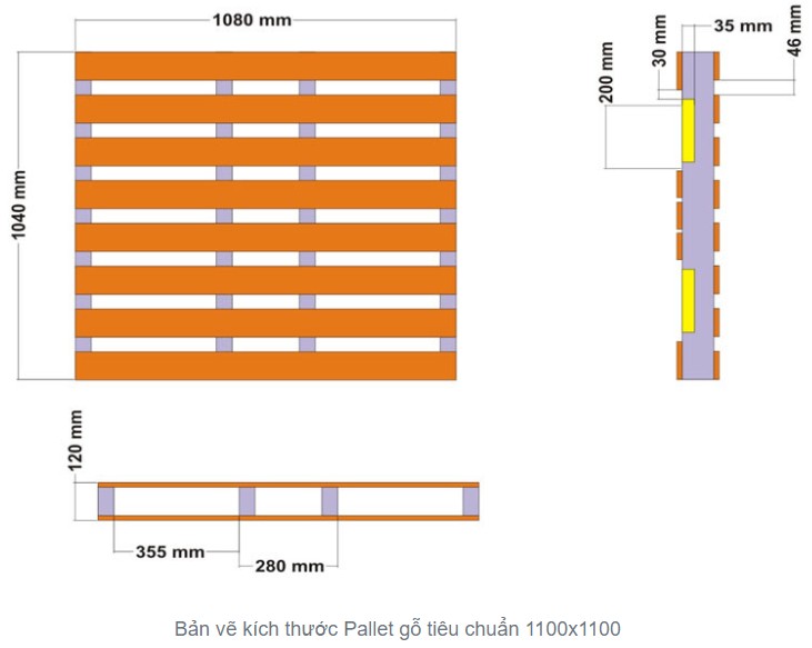 Pallet gỗ thực tế của Ngọc Hà